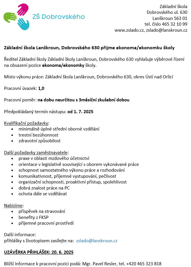 inzerat ekonomekonomka